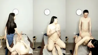 【权少很骚呐】按摩店的无限春光，头号技师，肤白貌美小少妇，回头客多，无套啪啪，肉欲满满香艳刺激