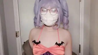 COS女神万圣节无限内射性感眼镜娘